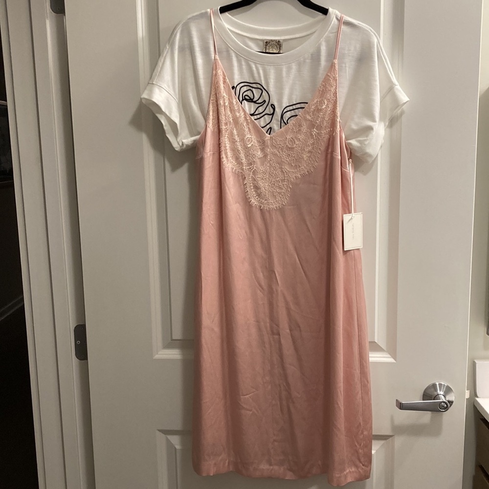 1. State  Lace Trimmed Slip Dress